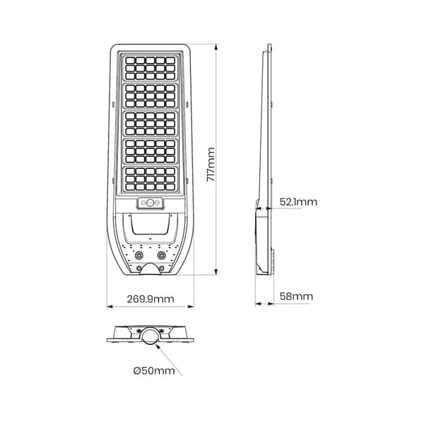 Solar Lantern Via 200W 2400lm 6000K