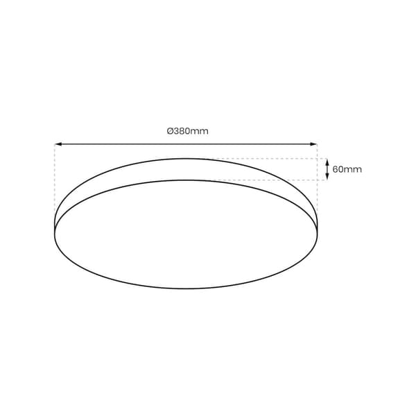 ALLISTER 36W LED loftslampe + fjernbetjening