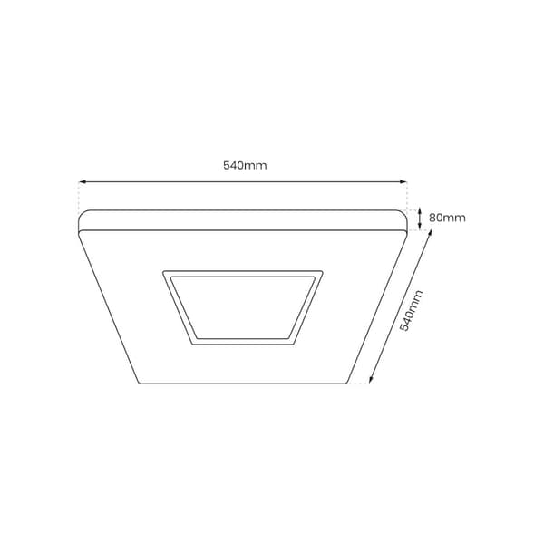 SPARKY 65W loftslampe + fjernbetjening