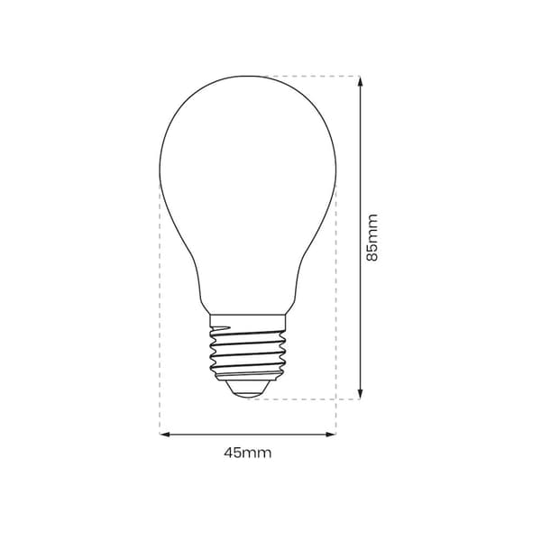 Glödtråd LED-lampa 1W ST45 E27 2700K Plast