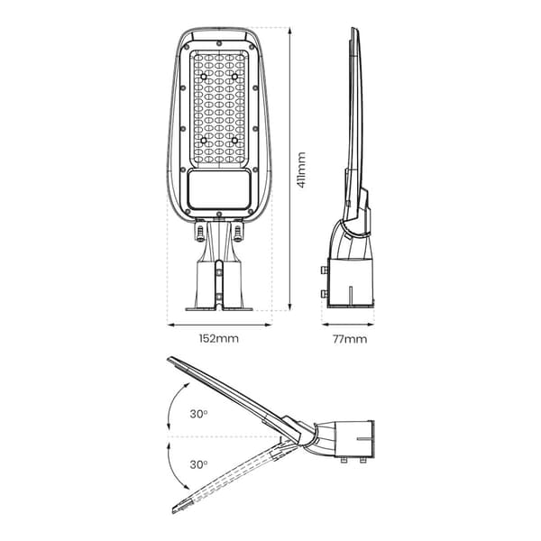 Alley Street Lamp 50W 4000K 230V