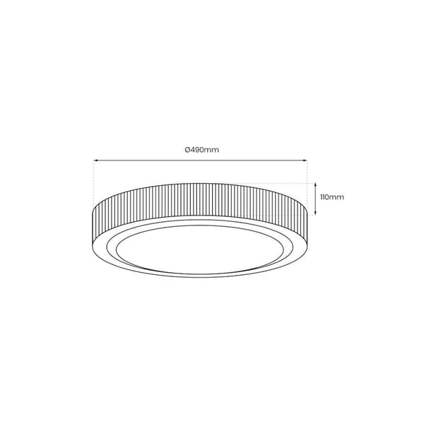 Taklampa MIRI 34W Ø490 mm