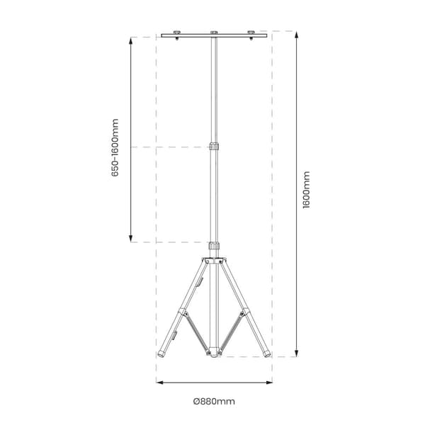 Bobby Double LED-valoteline 1,6 m