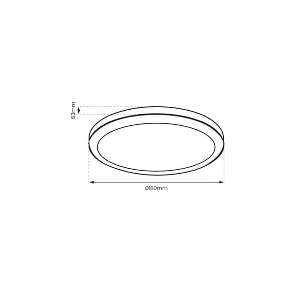 Loftslampe Vera 12W 4000K Hvid IP65