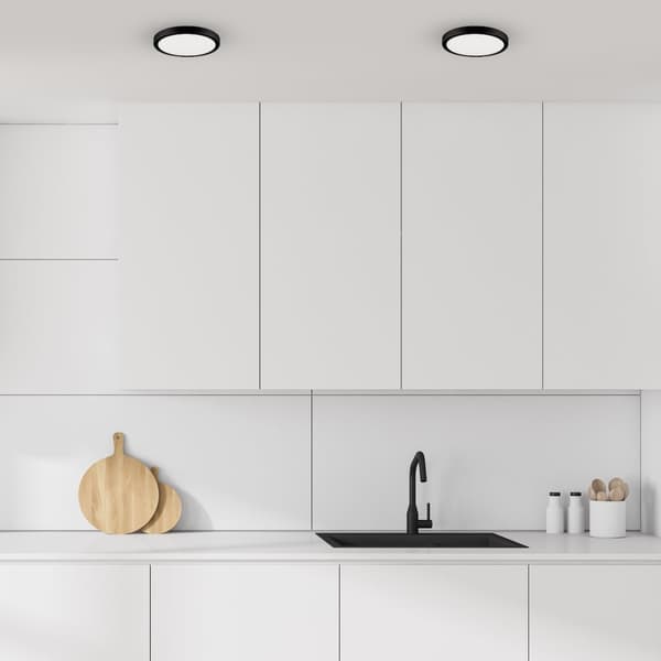 Vera 24W 4000K Sort IP65 loftslampe