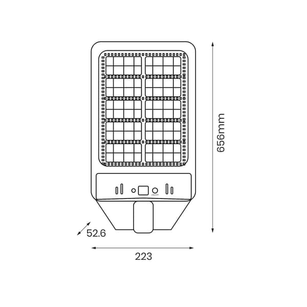 Kers Solar Lanterne 400W 2700lm 6500K