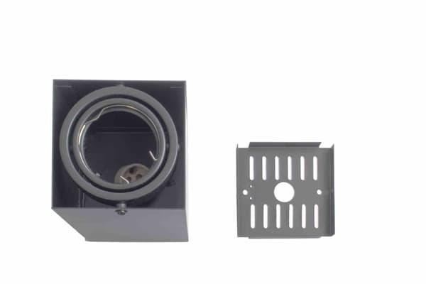 LOFTSLAMPE BLOCCO GRÅ 1x7W GU10 LED