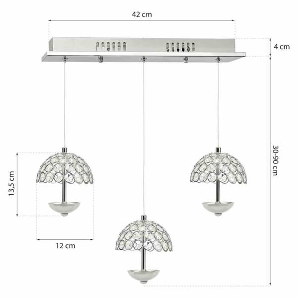 HÄNGLAMPA VENUS 3x5W LED