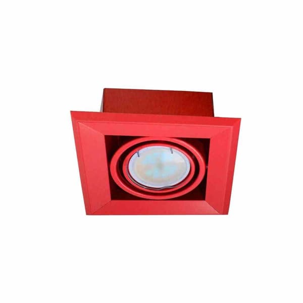 INNEHÅLLS LAMPA BLOCCO RÖD 1x7W GU10 LED