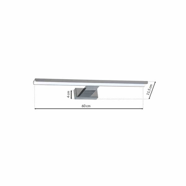 SHINE CHROME 60cm 13,8W LED vägglampa