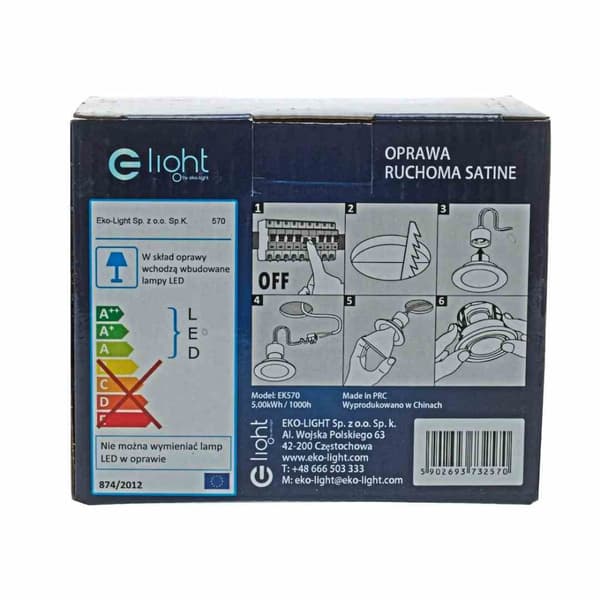 ROUND EYE GU10 1X5W LED SATIN