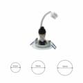 Miniatyrbillede 8 af 9: RUND LAMPE GU10 1X5W LED HVID