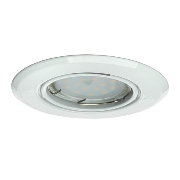 RUND LAMPE GU10 1X5W LED HVID