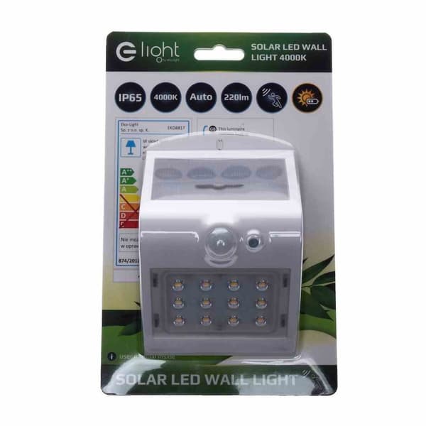 Solar Lampe Butterfly Hvid 1,5W