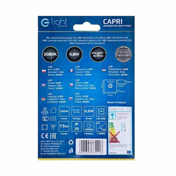 CAPRI varm farve 3000K