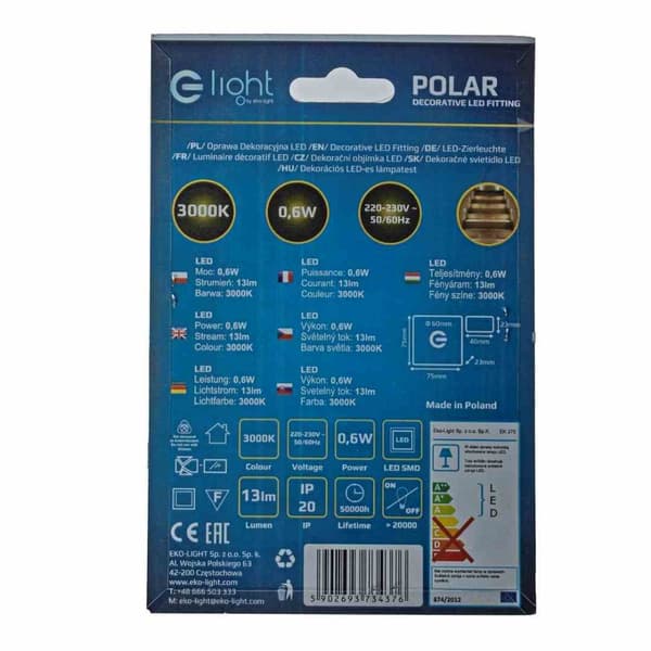 POLAR varm färg 3000K