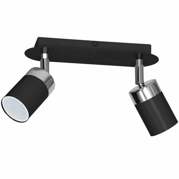 JOKER BLACK/CHROME loftslampe 2xGU10