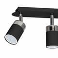 Miniatyrbillede 2 af 8: JOKER BLACK/CHROME loftslampe 3xGU10