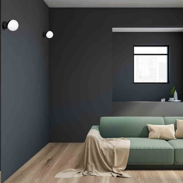 Vägglampa SFERA BLACK 1xE14