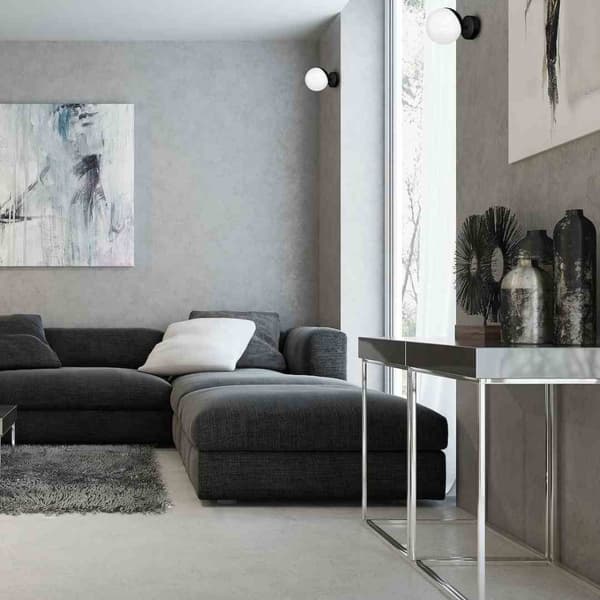Vägglampa SFERA BLACK 1xE14