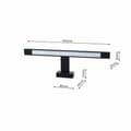 Miniatyrbild 7 av 8: SHINE BLACK 40cm 7W LED vägglampa