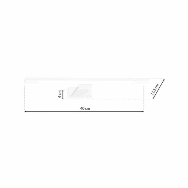 SHINE WHITE 40cm 7W LED væglampe