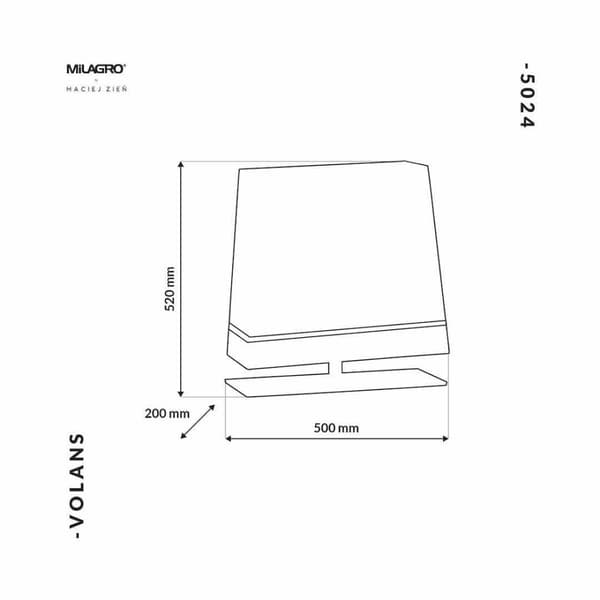Golvlampa VOLANS 1xE27