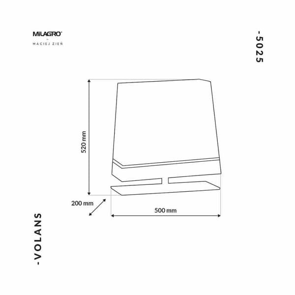 Gulvlampe VOLANS 1xE27