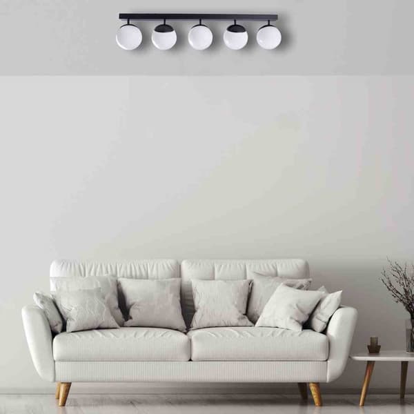 Taklampa SFERA SVART 5xE14