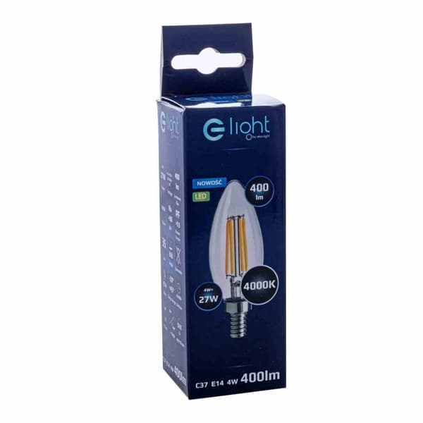 Glödtråd LED-lampa 4W Ljus E14 4000K