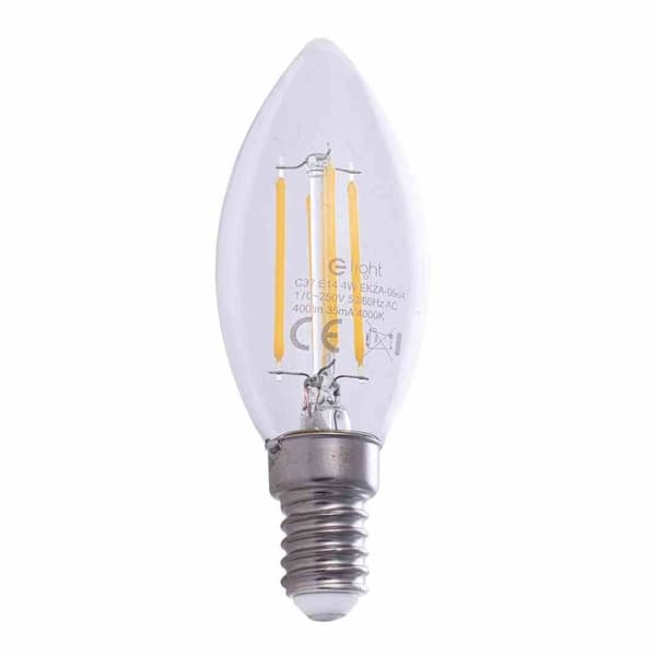 Glödtråd LED-lampa 4W Ljus E14 4000K