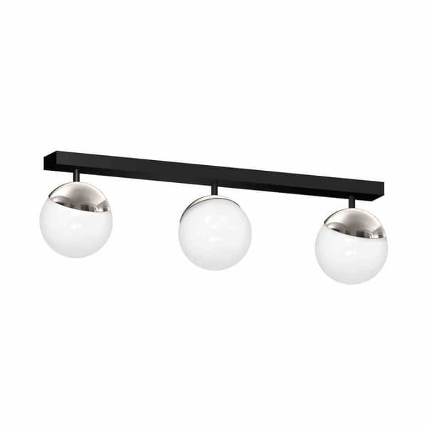 Taklampa SFERA BLACK/CHROME 3xE14