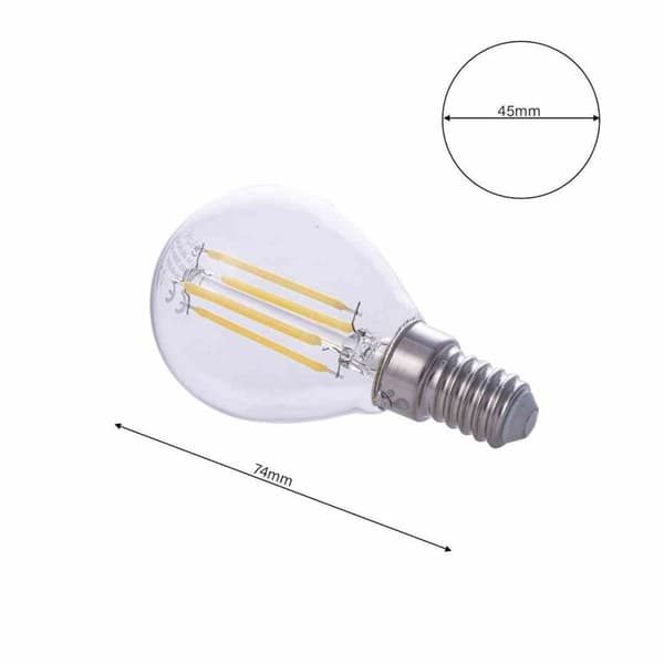 Hehkulamppu LED-polttimo 4W G45 E14 4000K