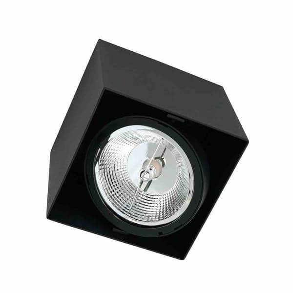 Pinta-asennettava valaisin Plaza 1xGU10 AR111 Musta