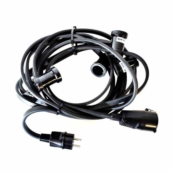 PROFESSIONEL GUIRLAND IP44 SORT 10M + STIK