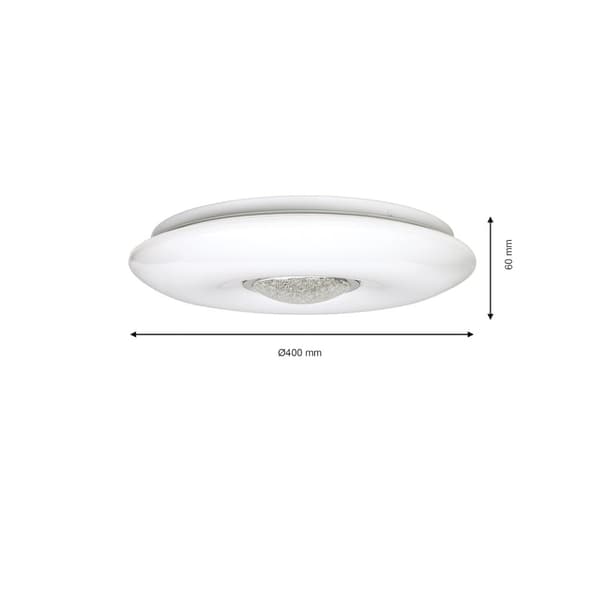 Loftslampe VELA 24W LED Ø400 mm Dæmpbar + Fjernbetjening