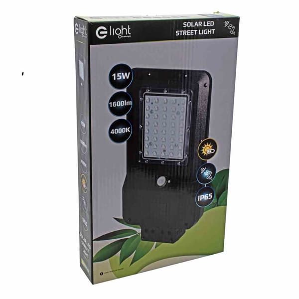 Gatusollampa 15W 4000K