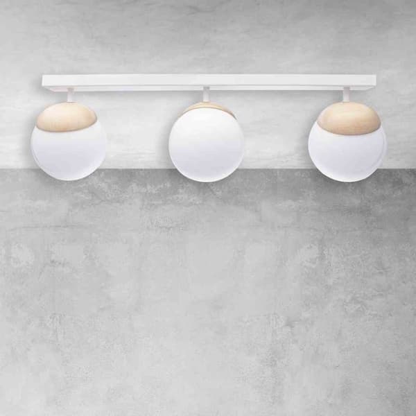 Loftslampe SFERA WOOD 3xE14