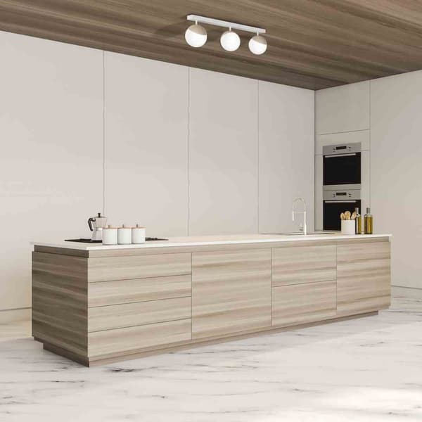 Loftslampe SFERA WOOD 3xE14