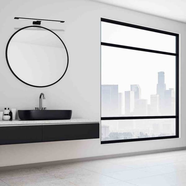 SHINE BLACK vägglampa 60cm 12W LED