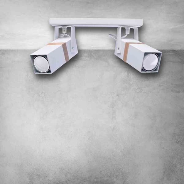 VIDAR WHITE 2xGU10 loftslampe