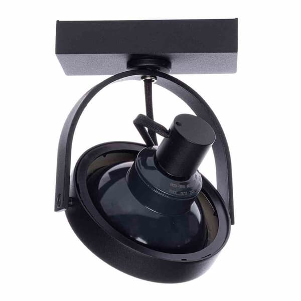 Overflademonteret armatur Lugar Black 1xAR111 GU10