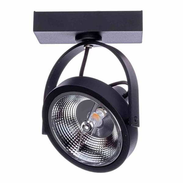 Overflademonteret armatur Lugar Black 1xAR111 GU10