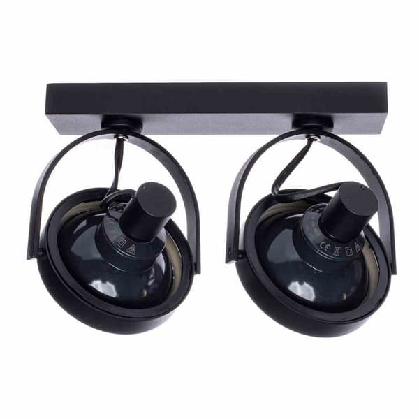 Overflademonteret armatur Lugar Black 2xAR111 GU10