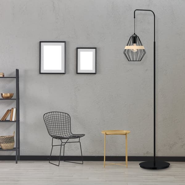 Golvlampa CLIFF BLACK 1xE27