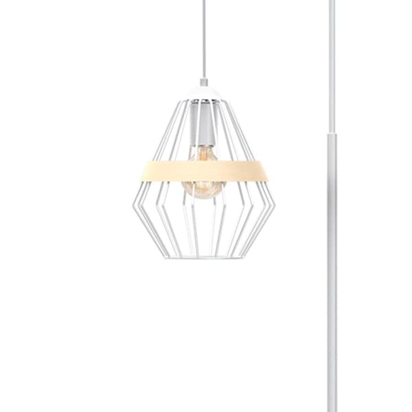Golvlampa CLIFF WHITE 1xE27