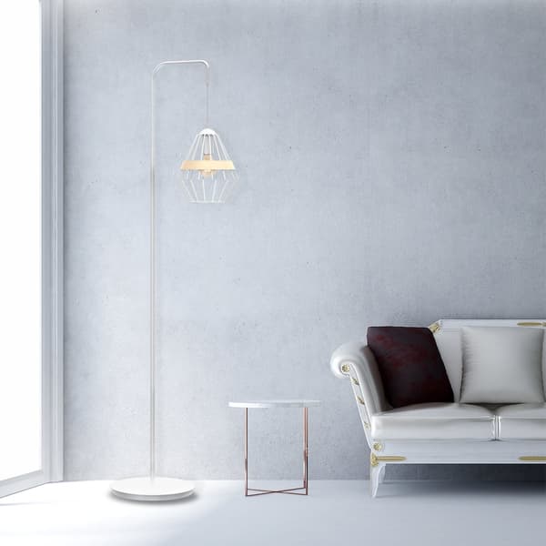 Golvlampa CLIFF WHITE 1xE27