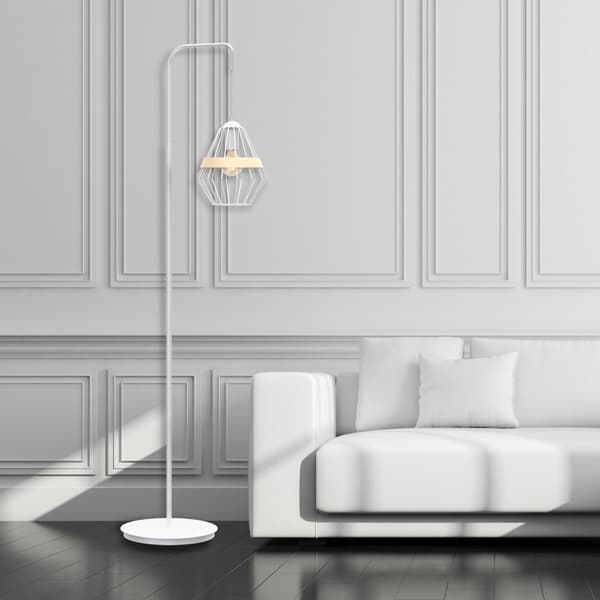 Golvlampa CLIFF WHITE 1xE27