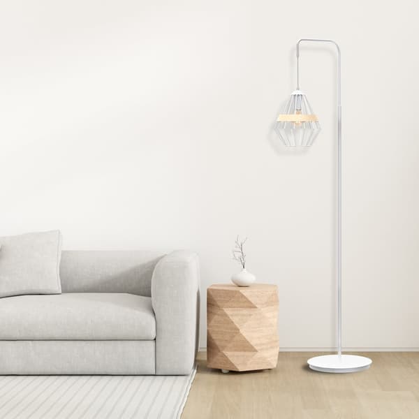 Golvlampa CLIFF WHITE 1xE27
