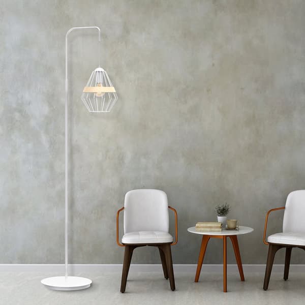 Golvlampa CLIFF WHITE 1xE27